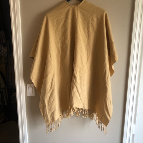 Beautiful lite brown fringed wrap/shawl cover perfect for those fall days/nights - Picture 7 of 16